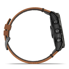 epix Pro (Gen 2) エピックスプロ 51mm, Sapphire, Carbon Gray DLC Titanium with ChestnutLeather Band 010-02804-71