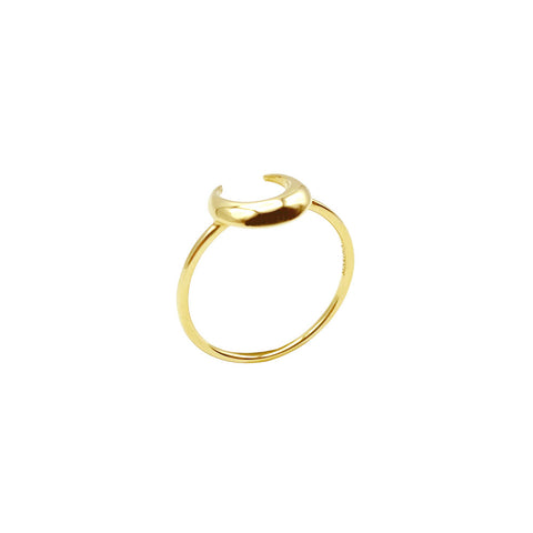 Crescent moon ring S size
