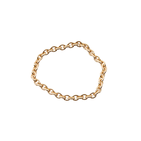 Gold rain ring oval chain size S