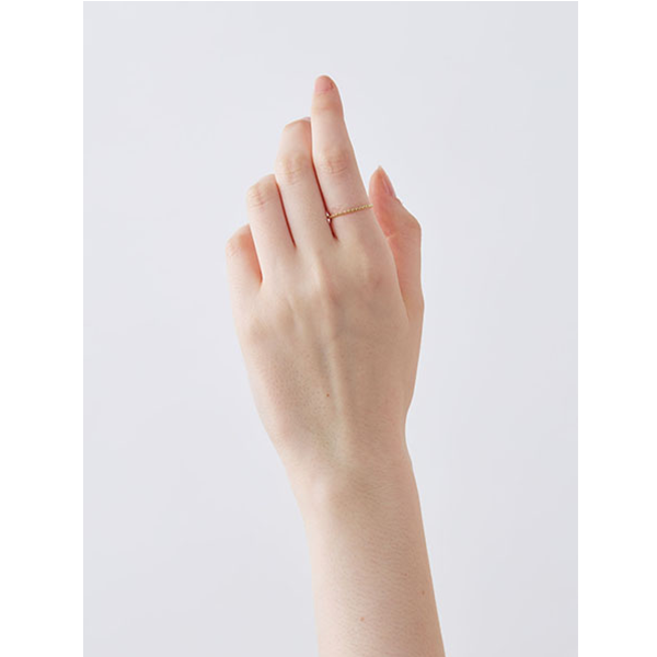 ゴールド レイン リング ロープチェーン S サイズ