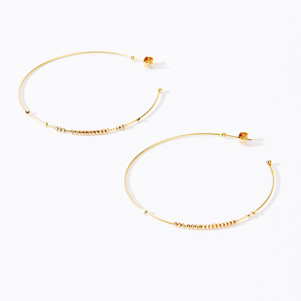 時の砂 フープピアス M サイズ