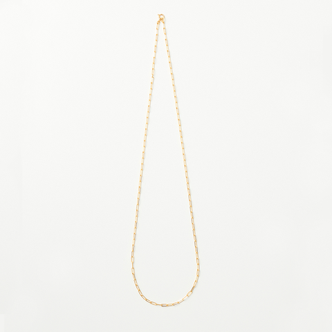 Silent Rain Necklace Long Rectangle Chain 60cm