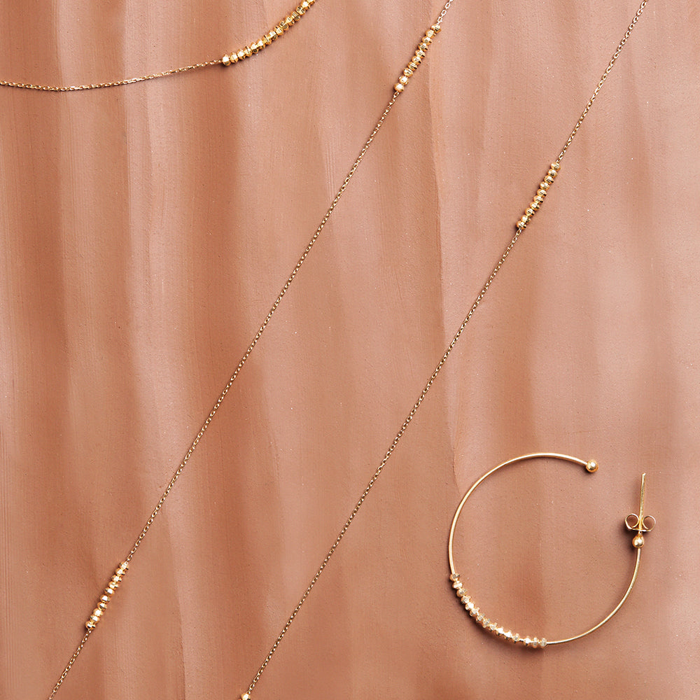 時の砂 チェーンピアス S