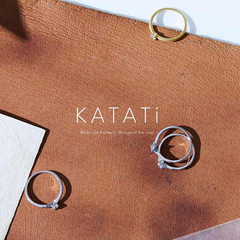 【婚約指輪】 V-5POINTS-2STONES