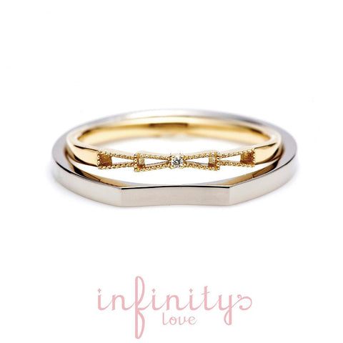 [wedding ring] ribbon string