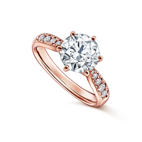 [Engagement Ring] PIACERE Solitaire Pave