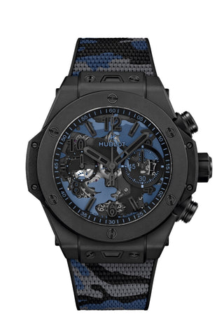 Big Bang Unico All Black Blue Camo 44mm (77 limited to Japan) (2022 model)