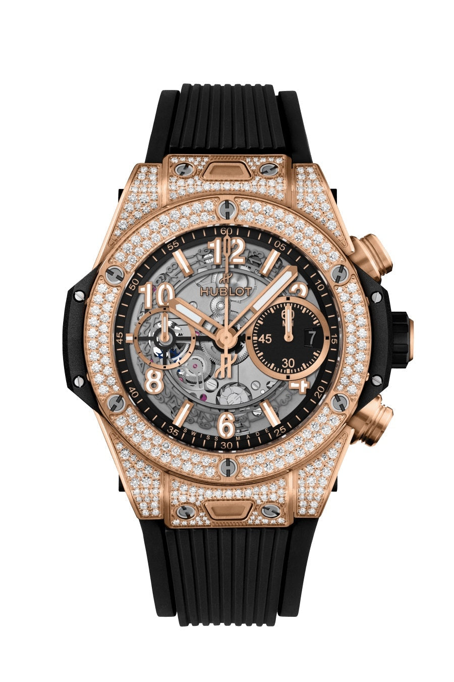 ビッグ・バン ウニコ キングゴールド パヴェ 42mm (2021年モデル)