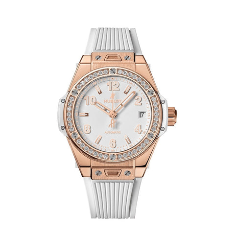 ビッグ・バン ワンクリック キングゴールド ホワイト ダイヤモンド 39mm