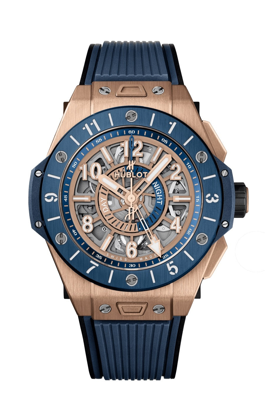 生産終了 / ビッグ・バン ウニコ GMT キングゴールド ブルーセラミック 45mm