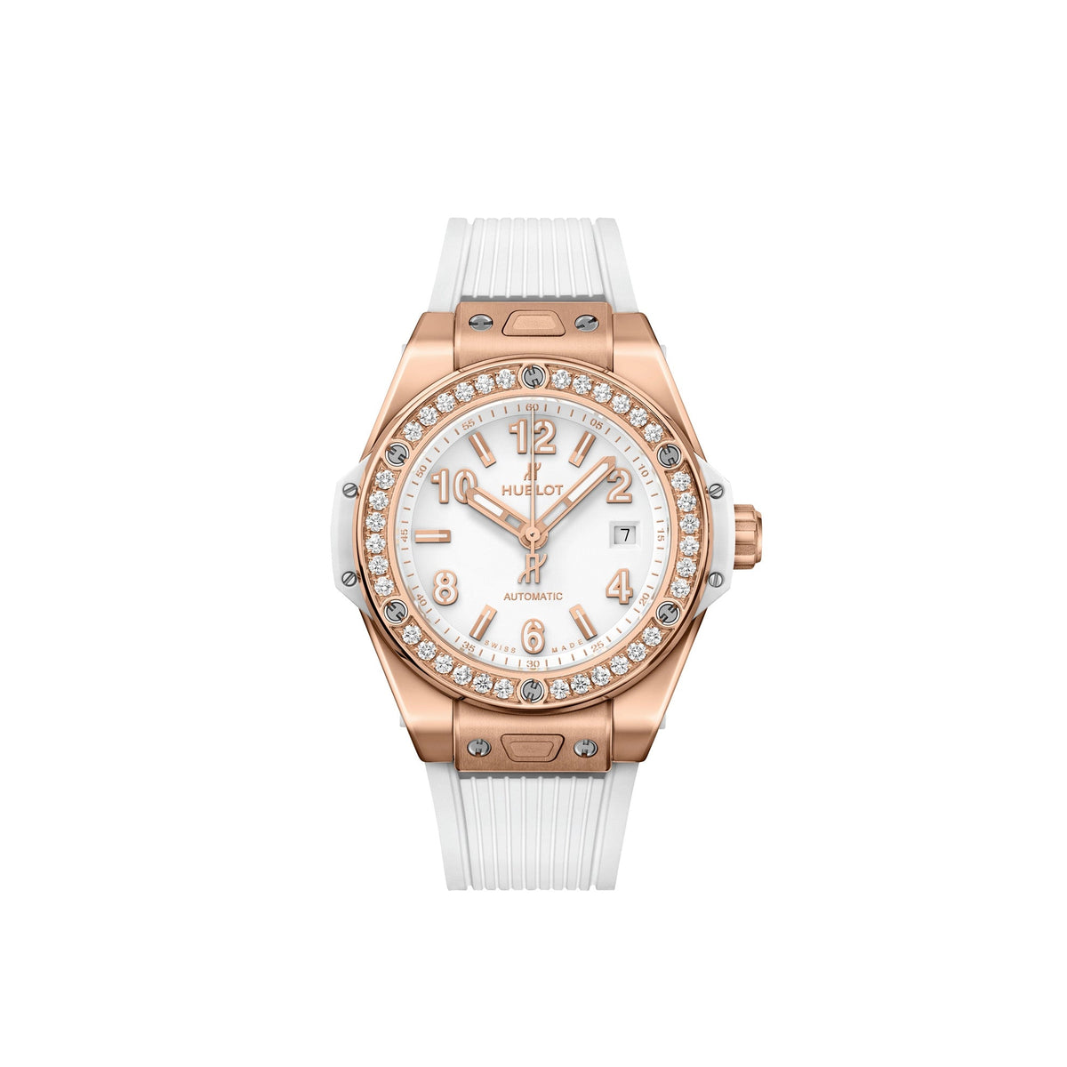ビッグ・バン ワンクリック キングゴールド ホワイト  ダイヤモンド 33mm