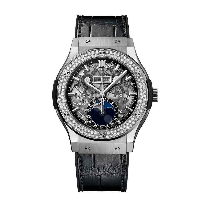 Classic Fusion Aerofusion Moonphase Titanium Diamond 45mm
