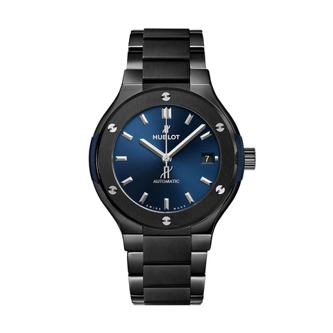 クラシック・フュージョン セラミック ブルー ブレスレット 42mm