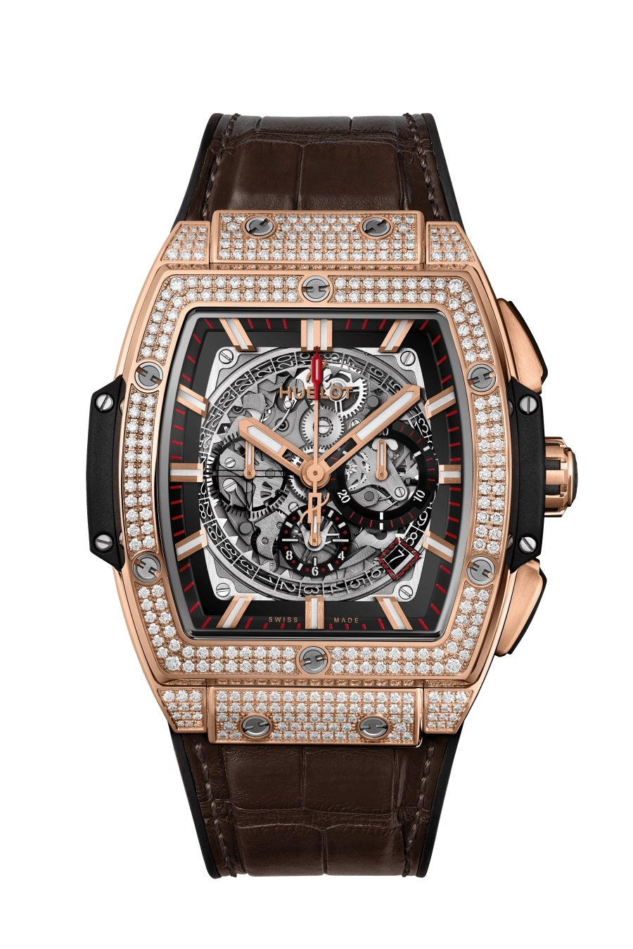 Spirit of Big Bang King Gold Pavé 45mm