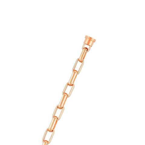 18kt pink gold link bracelet