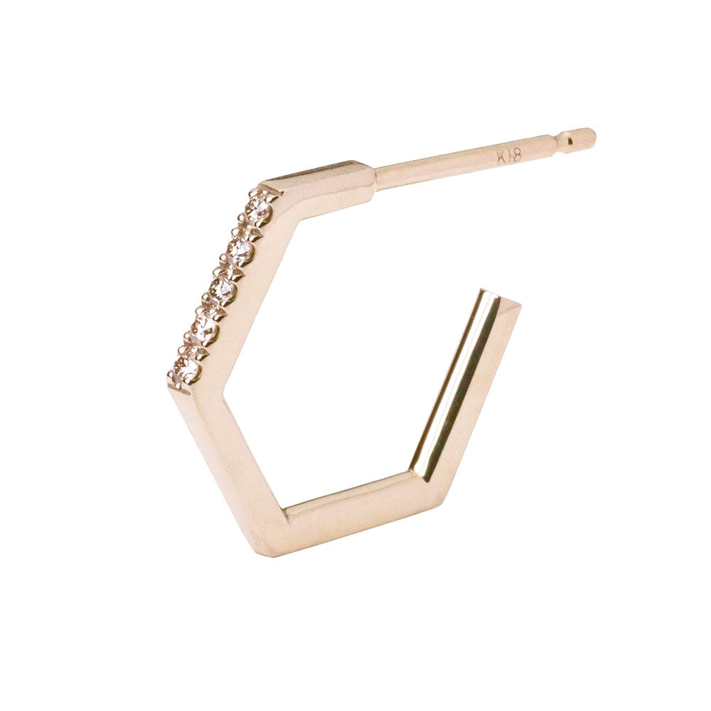 chic honeycomb earrings