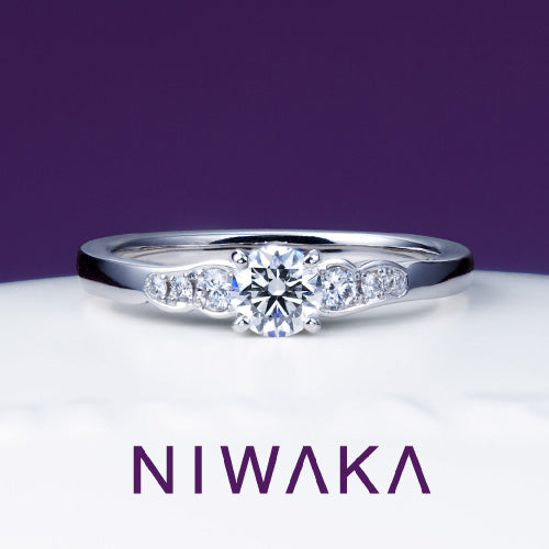 【婚約指輪】 花麗