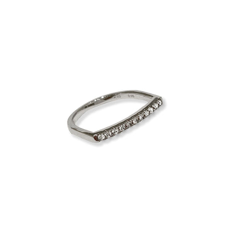 [Fair Limited] Gossamer U Shape Diamond Pinky Ring (GS25HDRS)