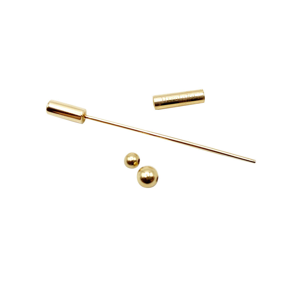 【フェア限定】ゴールドビーズ ショート スピアピアス