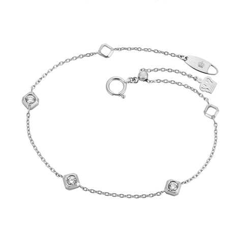 platinum diamond bracelet