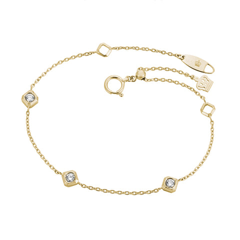 18k yellow gold diamond bracelet