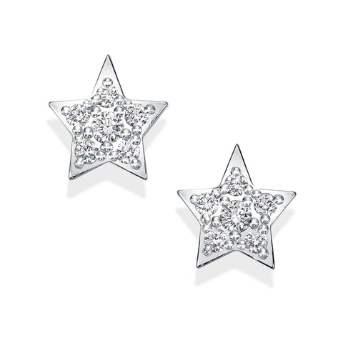 Luft platinum diamond earrings