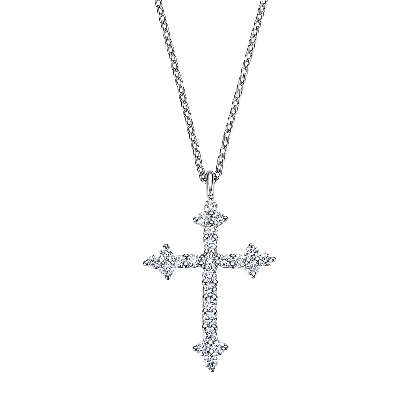 クロス プラチナ ダイヤモンド ペンダント