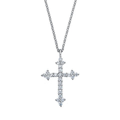 クロス プラチナ ダイヤモンド ペンダント