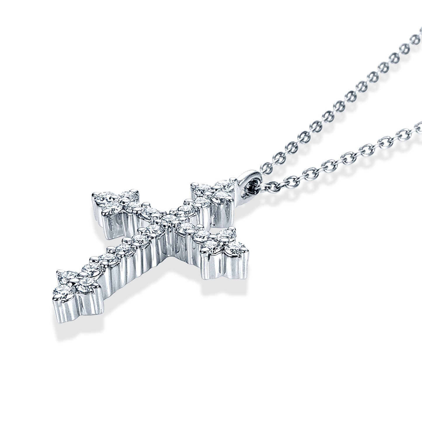 クロス プラチナ ダイヤモンド ペンダント