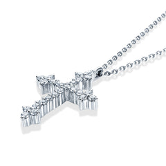 クロス プラチナ ダイヤモンド ペンダント