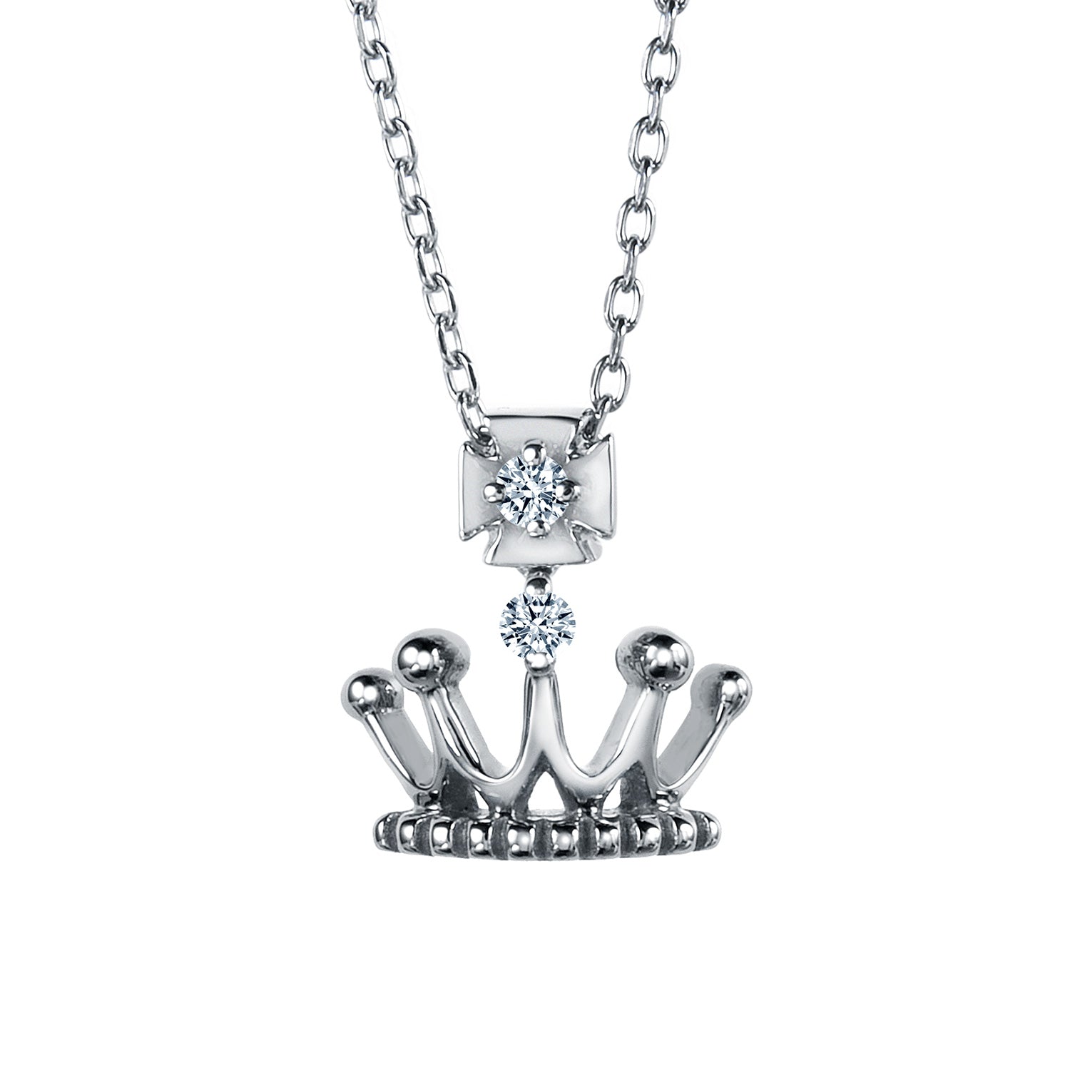 crown platinum diamond pendant