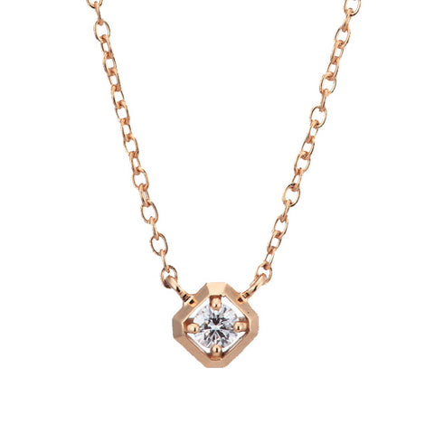 rose gold diamond pendant