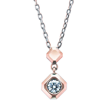 rose gold diamond pendant