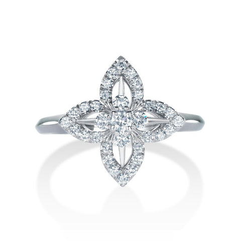 Floriade Platinum Diamond Ring