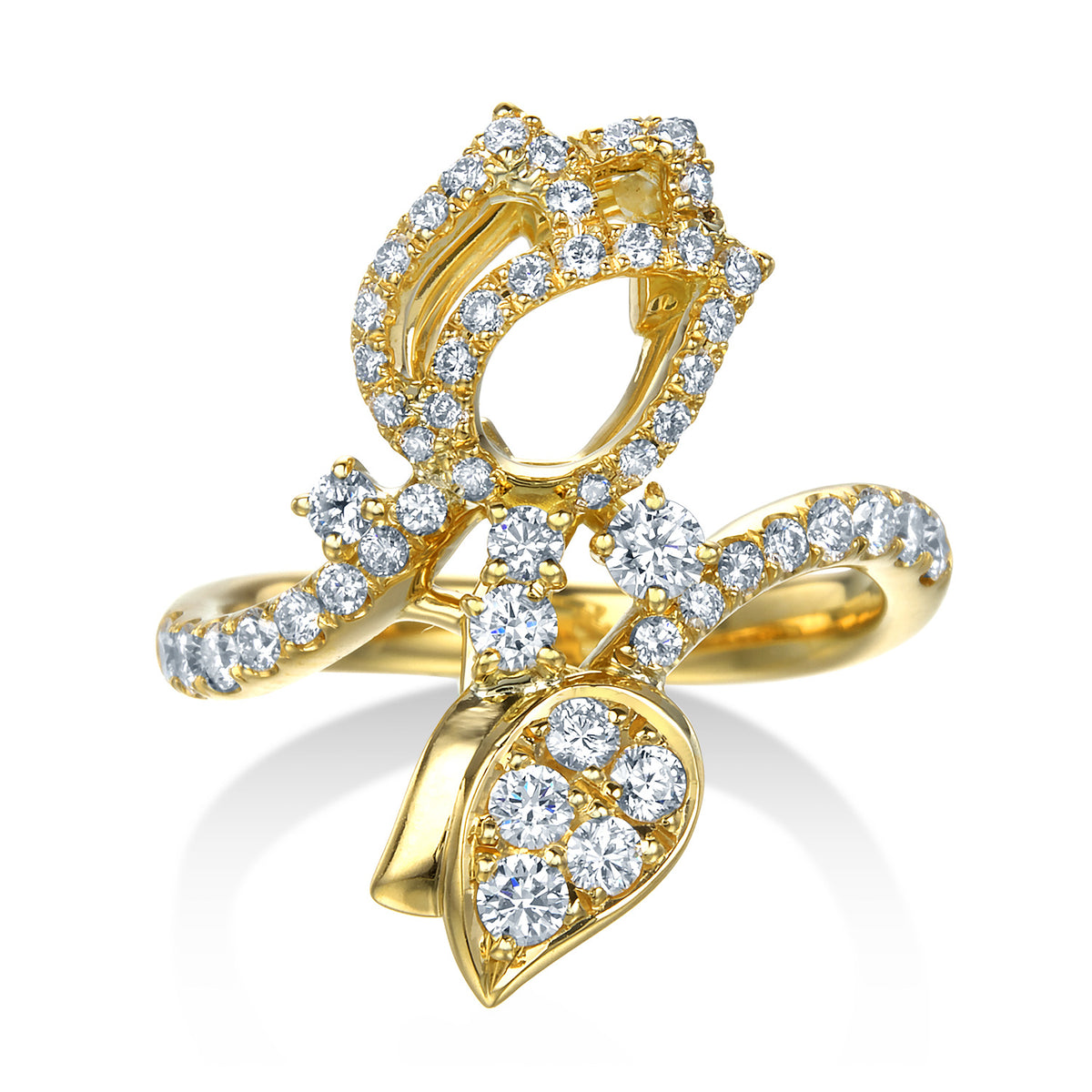Floriade yellow gold ring