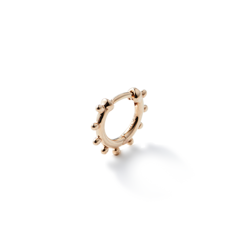 Sea Anemone huggie hoop earrings size S