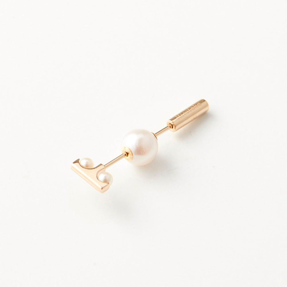 Mini Spear ベルーガ パール ピアス