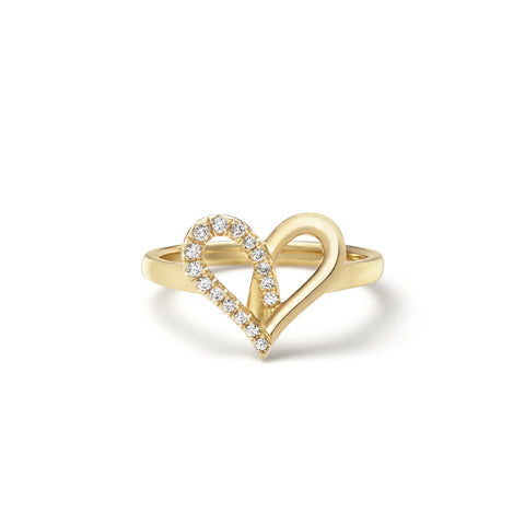 Filuge Heart Midi (Half) Ring