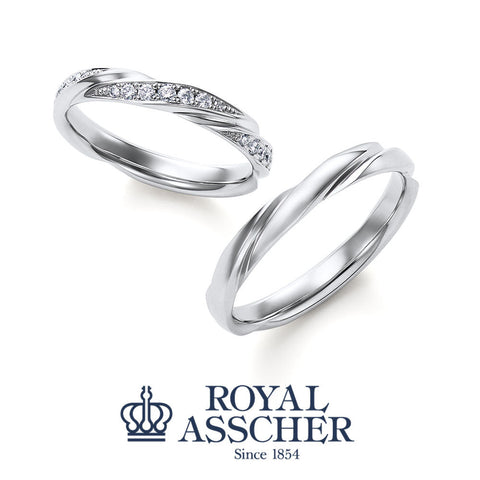 [Wedding Ring] Royal Asher Pure Platinum WRB911 / WRA901