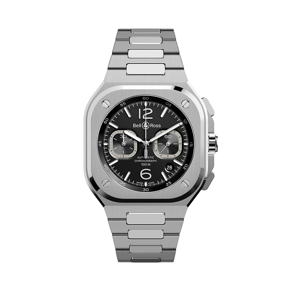 BR 05 CHRONO BLACK STEEL