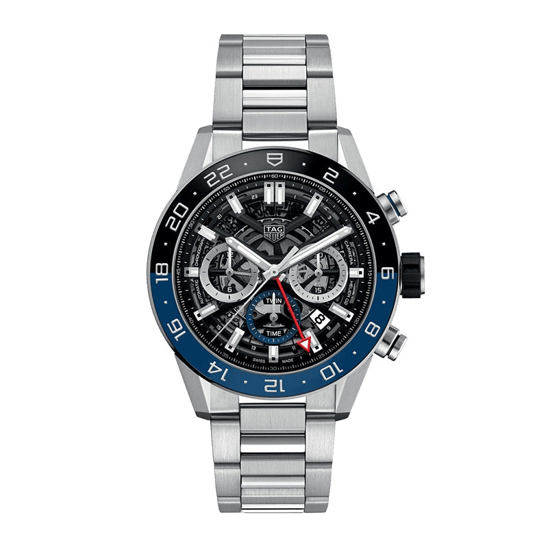 生産終了 / タグ･ホイヤー カレラ キャリバー ホイヤー02 クロノグラフ GMT 45mm