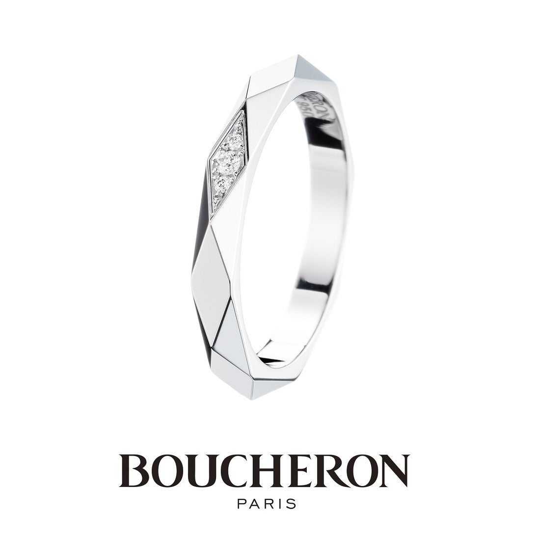 ファセット ３ ダイヤモンド リング ミディアム JAL00090