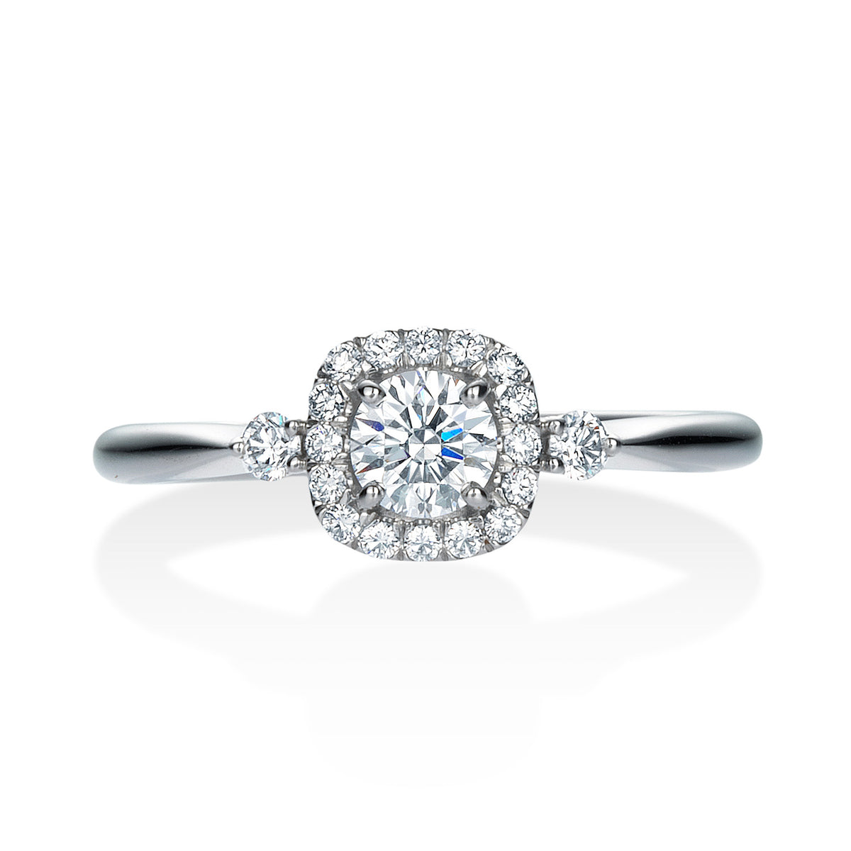 Royal Usher Brilliant Cut Platinum Diamond Ring