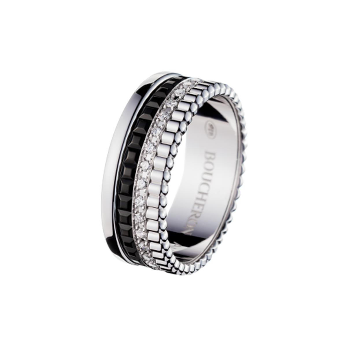 quatre black diamond ring small