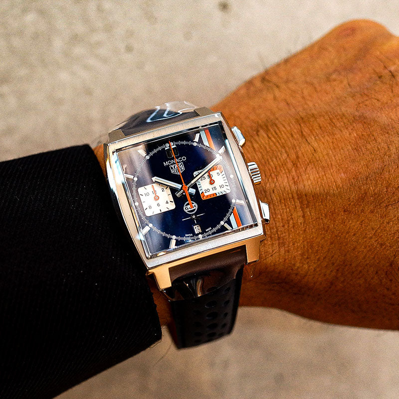 タグ・ホイヤー モナコ キャリバー ホイヤー02 ガルフ スペシャルエディション 39mm (2022年モデル)