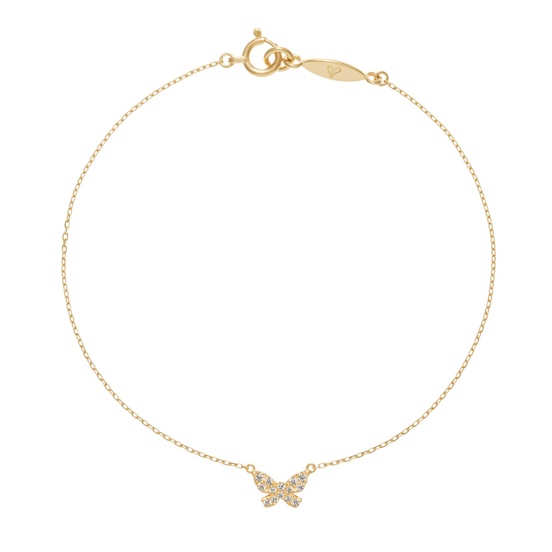 バタフライパヴェ ブレスレット
