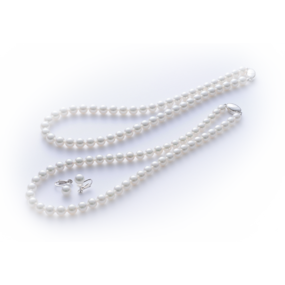 Necklace / Earrings 2-piece set 7.5mmUP