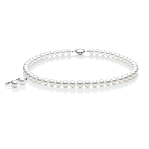 Necklace / Earrings 2-piece set 8mmUP