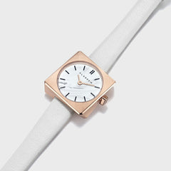 Spin Rose Gold White Marble 25.5mm